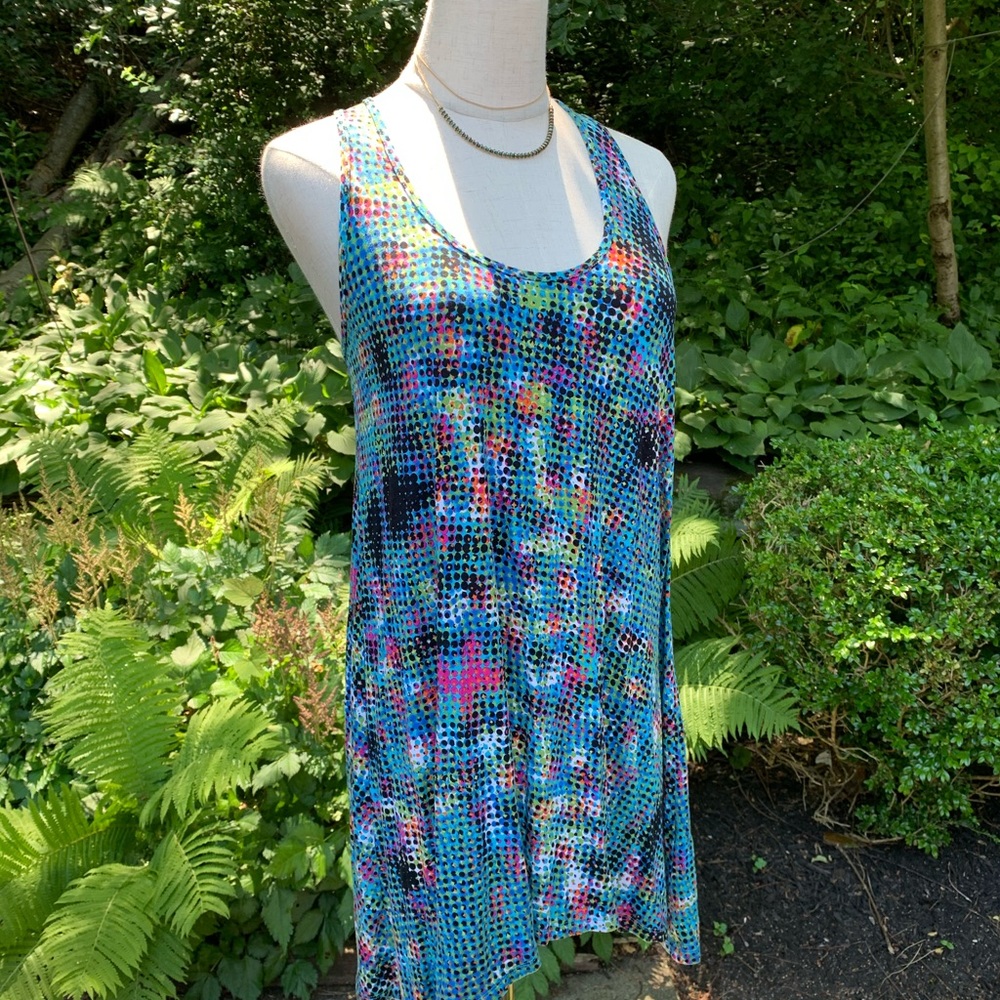 Fun, comfy racerback tunic/mini dress